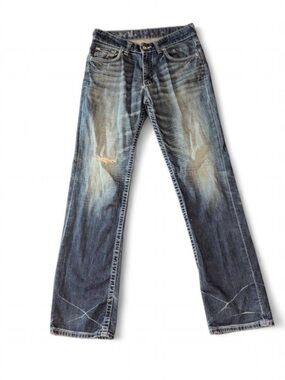 Hurley Men's Faded Blue Bootcut Jeans